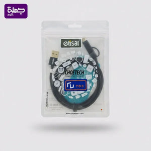 كابل 2*1 CHOETECH TC & USB