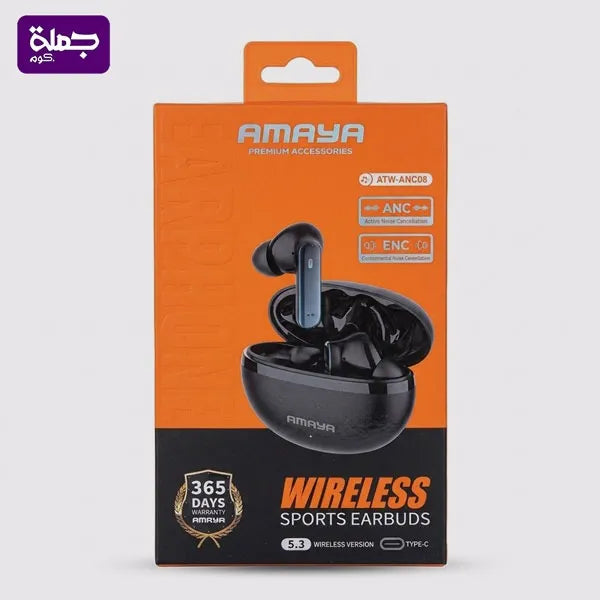 ايربودز AMAYA ATW ANC 08 اصلى ضمان سنه