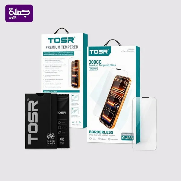 اسكرينه  TOSR 300CC IPHONE 11 PRO MAX كلير بدون حواف