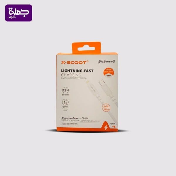 كابل ايفون X SCOOT CL151 PD اصلي