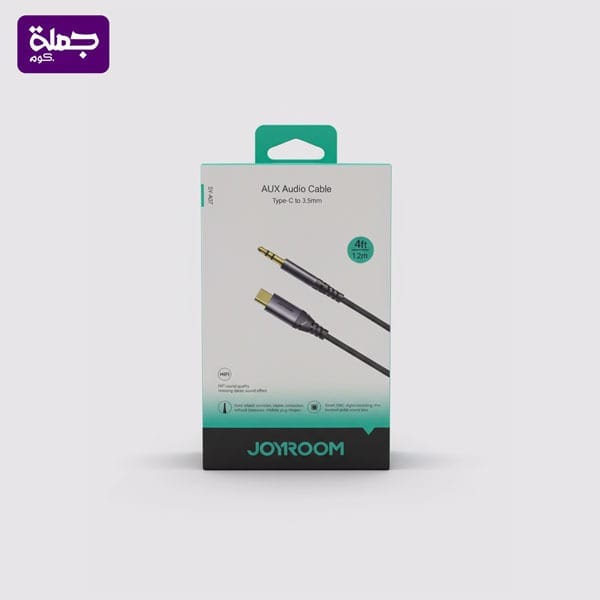 كابل   JOYROOM SYA07 1.2M AUX TC اصلى ضمان سنه