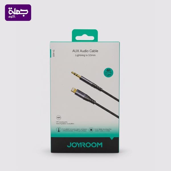 كابل  JOYROOM SYA06 1.2M AUX IP اصلى ضمان سنه