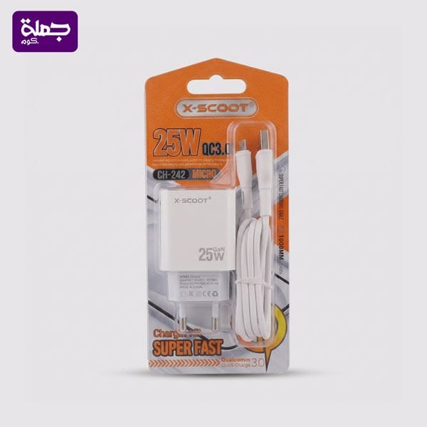 شاحن ميكرو X SCOOT CH242 25W