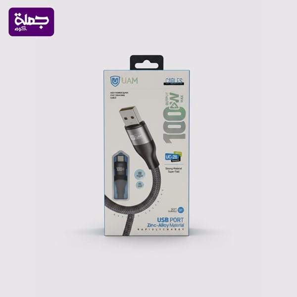 كابل تايب سى UAM UC28 100W