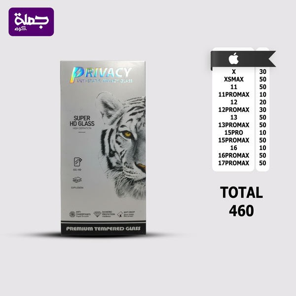 شريحه اسكرينه ايفون تايجر برايفت عدد (460)