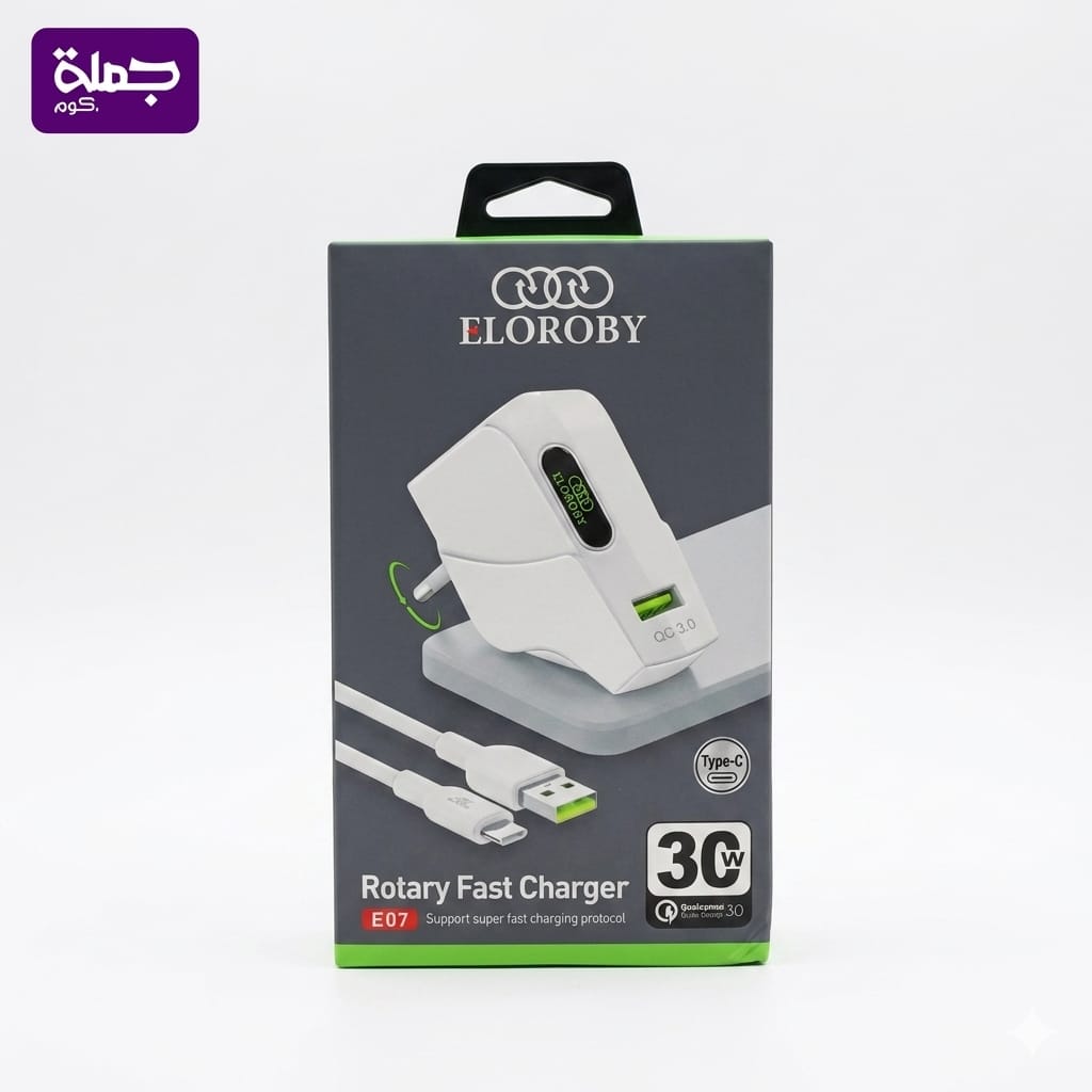 شاحن تايب سى ELOROBY 30W E07