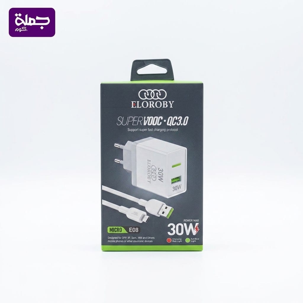 شاحن ميكرو ELOROBY 30W E08