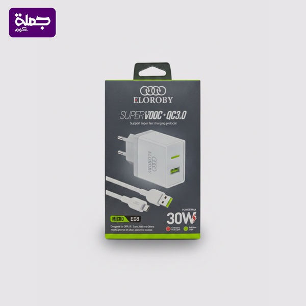 شاحن ميكرو ELOROBY 30W E08