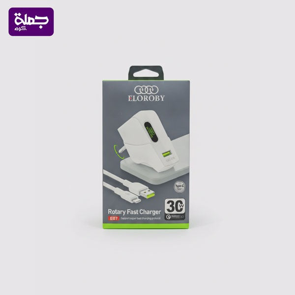 شاحن تايب سى ELOROBY 30W E07