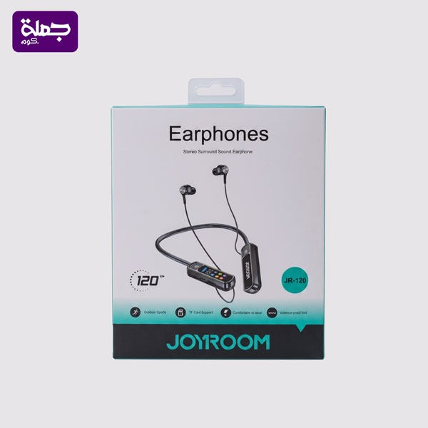 سماعه طوق بلوتوث JOYROOM JR120 (الضغط 6مرات على زر مود ثم اعادة التشغيل)
