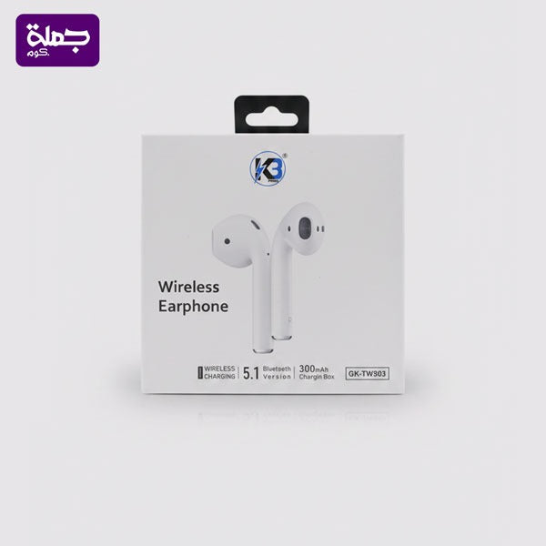 ايربودز K3  GK TWS03 اصلى ضمان سنه