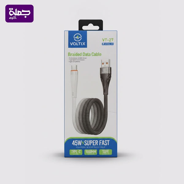 كابل تايب سى VOLTIX VT 27