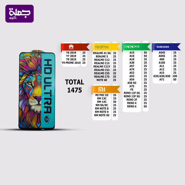 شريحه اسكرينه HD ULTRA عدد1475