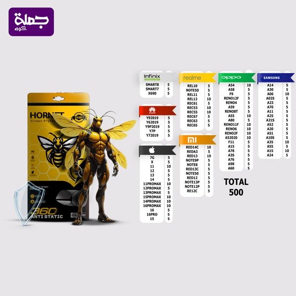 شريحه اسكرينه HORNET عدد500