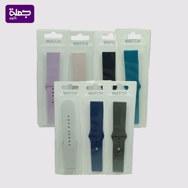 استراب ساعه سيلكون ساده مقاس22