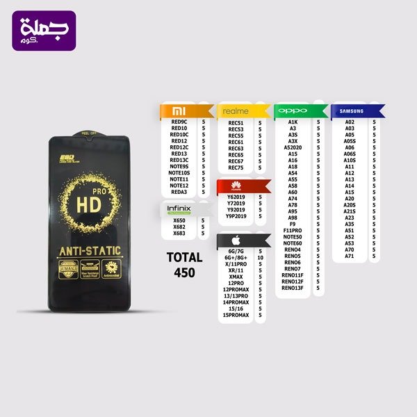 شريحة اسكرينه HD PROعدد450