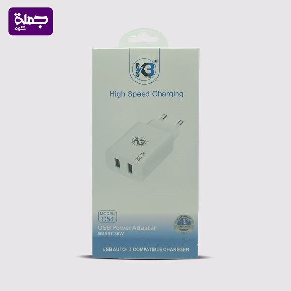 شاحن تايب سي K3 C54 36W اصلي ضمان سنه للمستهلك