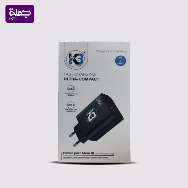 راس شاحن  K3 C49 PD 65Wاصلي ضمان سنه للمستهلك