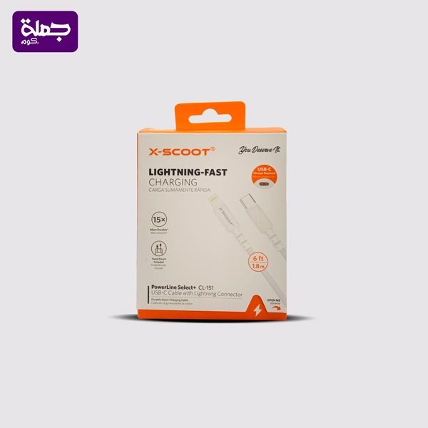 كابل ايفون X SCOOT CL151 PD اصلي
