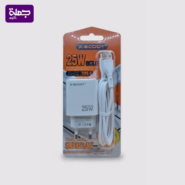 شاحن تايب سيX SCOOT CH242 25w اصلي